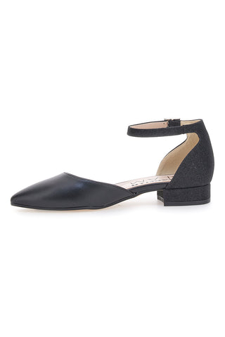 Črne balerinke z zapestnico Pittarello Glam 3885