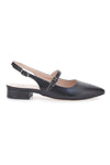 Črne balerine Slingback Pittarello Glam 3888