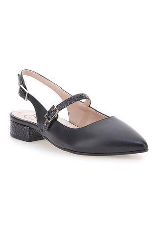 Črne balerine Slingback Pittarello Glam 3888