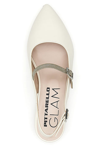 Balerine Panna Slingback Pittarello Glam 3888