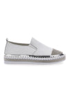 Bele superge Slip-On z okraski Cafè Cost 23015