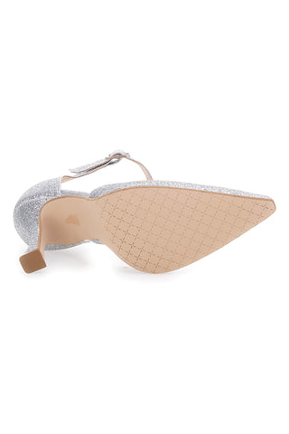 Srebrne črpalke z bleščicami Pittarello Must-Have 4274