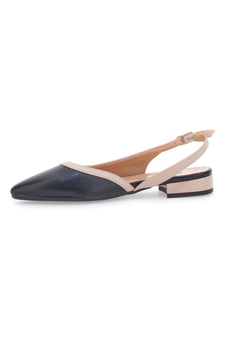 Črne balerine Sling-Back Pittarello Couture 6011