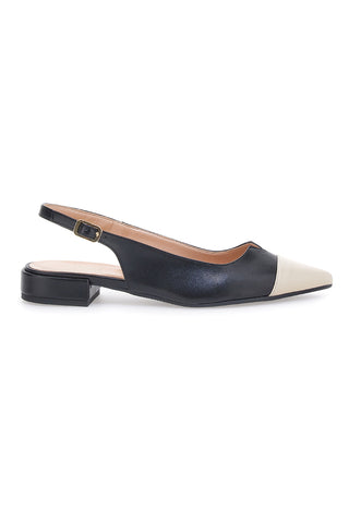 Črne balerinke Slingback Pittarello Must Have 233412