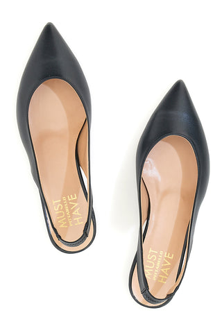 Črne balerinke Slingback Pittarello Must Have 345404
