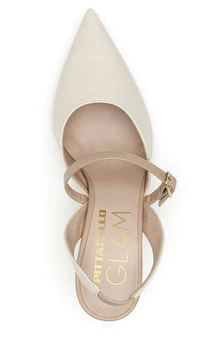 Décolleté Slingback Panna Pittarello Glam 502