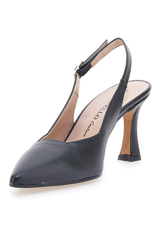 Črni čevlji s peto Pittarello Couture 148
