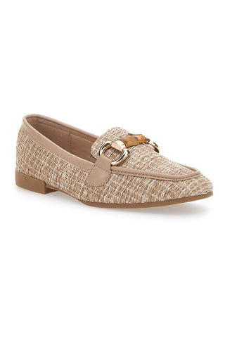 Mokasini Khaki z zlatim zaponko Top First Lady 462