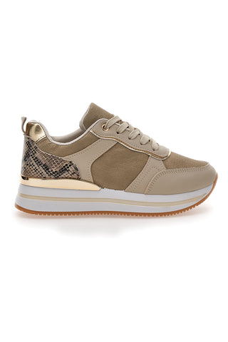Superge s platformo Beige Prima Riga 424