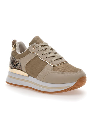 Superge s platformo Beige Prima Riga 424