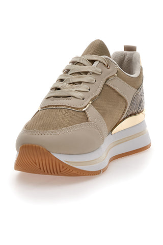 Superge s platformo Beige Prima Riga 424