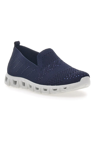 Modri slip-on superge s kristali Prima Riga 471