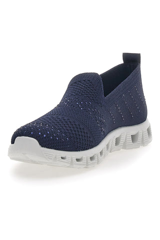 Modri slip-on superge s kristali Prima Riga 471