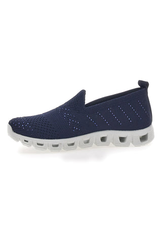 Modri slip-on superge s kristali Prima Riga 471