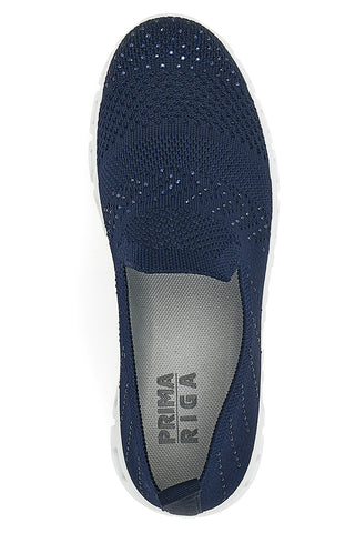 Modri slip-on superge s kristali Prima Riga 471