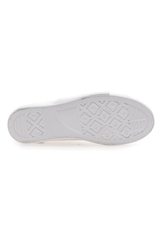 Sneakers Mid Cut iz bele tkanine Leone 41