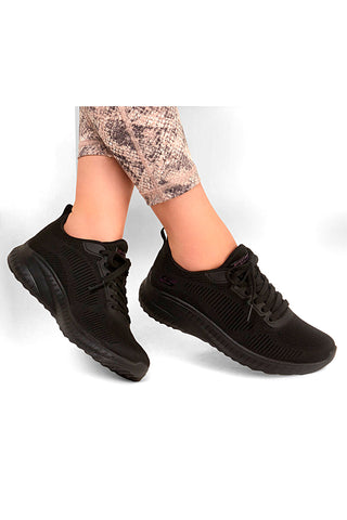 Črni športni copati SKECHERS BOBS SQUAD CHAOS - FACE OFF