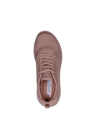 Roza superge z mrežastim zgornjim delom SKECHERS BOBS SQUAD CHAOS FACE OFF