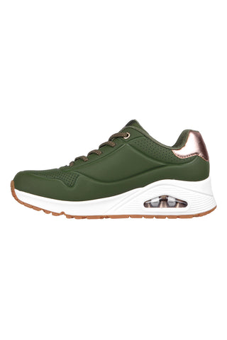 Superge Olive Green Skechers Street Uno - Shimmer Away