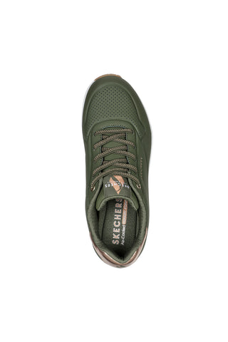Superge Olive Green Skechers Street Uno - Shimmer Away