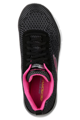 Črne in roza superge SKECHERS FASHION FIT BOLD BOUNDARIES