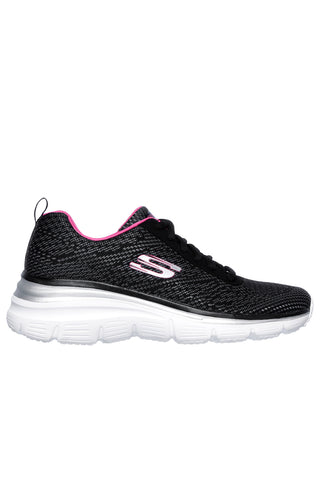 Črne in roza superge SKECHERS FASHION FIT BOLD BOUNDARIES