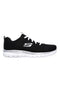 Črni in beli športni copati z širokim podplatom Skechers Graceful Get Connected
