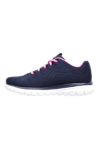 Navy superge z širokim podplatom Skechers Graceful Get Connected