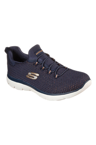 Modri športni copati s podplatom Memory Foam SKECHERS SUMMITS-BRIGHT BEZEL