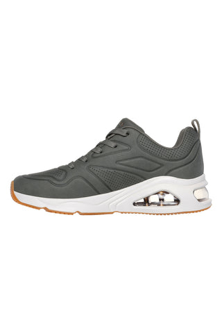 Superge Olive Green Skechers Tres-Air Uno Ah-mazing