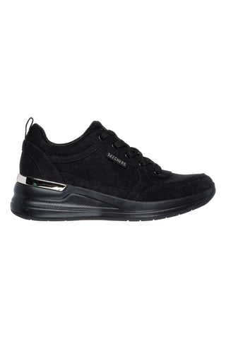 Črni superge s platformo SKECHERS BILLION 2 PRISSY N PLUSH