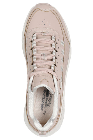 Superge Cipria z bleščečimi detajli SKECHERS D'LUX WALKER 2.0 GOLDEN STEP
