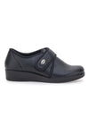 Črne zaprte copate z velcro zaponko FLY FLOT 38862