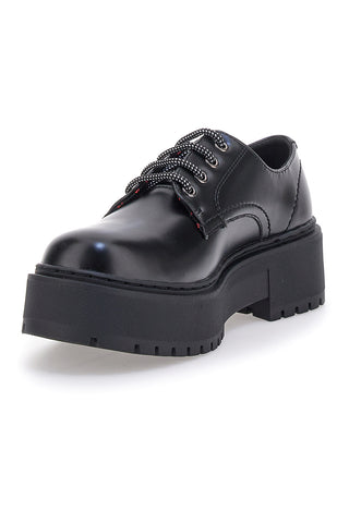 Črni čevlji z vezalkami in platformo LEVI'S PRINCE BOLD