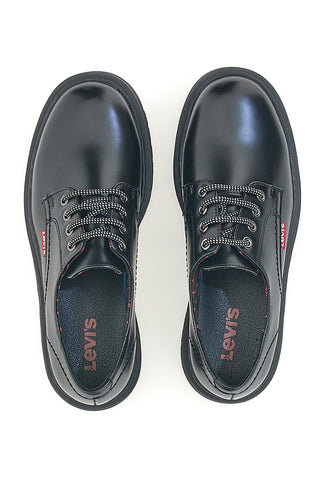 Črni čevlji z vezalkami in platformo LEVI'S PRINCE BOLD
