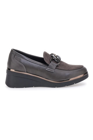 Sivi mokasini s platformo Prima Riga 2Y32225