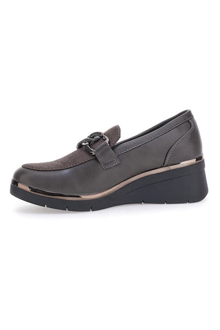 Sivi mokasini s platformo Prima Riga 2Y32225