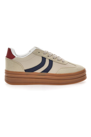 Superge Flatform Beige Cafè Cost BKTZ3003