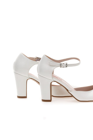Bele čevlje s peto 8 cm Pittarello Romantic 2569