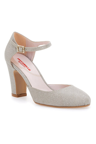 Décolleté Platino Pet 8 cm Pittarello Romantic 2569
