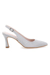 Srebrni čevlji z 9 cm peto Pittarello Romantic 2371