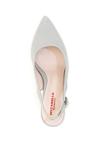 Srebrni čevlji z 9 cm peto Pittarello Romantic 2371