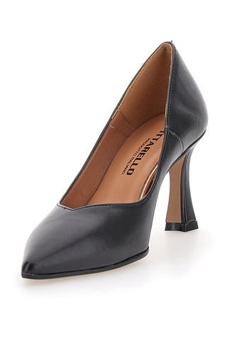Črne čevlje z 8 cm peto Made in Italy Pittarello 3354