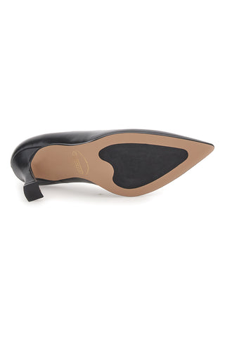 Črni čevlji z 9,5 cm visokim peto Made in Italy Pittarello 157