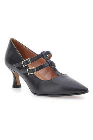 Črne čevlje z 6 cm peto Made in Italy cm Pittarello P6012