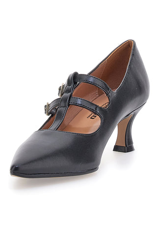 Črne čevlje z 6 cm peto Made in Italy cm Pittarello P6012