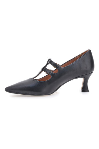 Črne čevlje z 6 cm peto Made in Italy cm Pittarello P6012