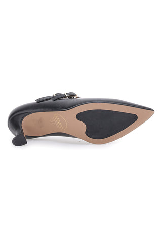 Črne čevlje z 6 cm peto Made in Italy cm Pittarello P6012