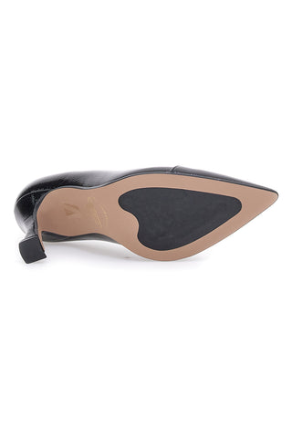 Črne čevlje z 9 cm peto, izdelane v Italiji, Pittarello P907