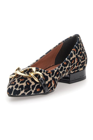 Leopardaste balerinke z ozkim noskom PITTARELLO GLAM 3502